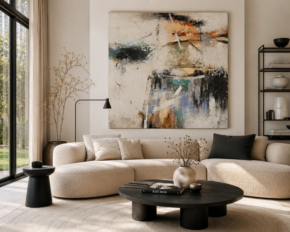 Ölgemälde «Reise» 120 × 120 cm (Art. OTH-0031)