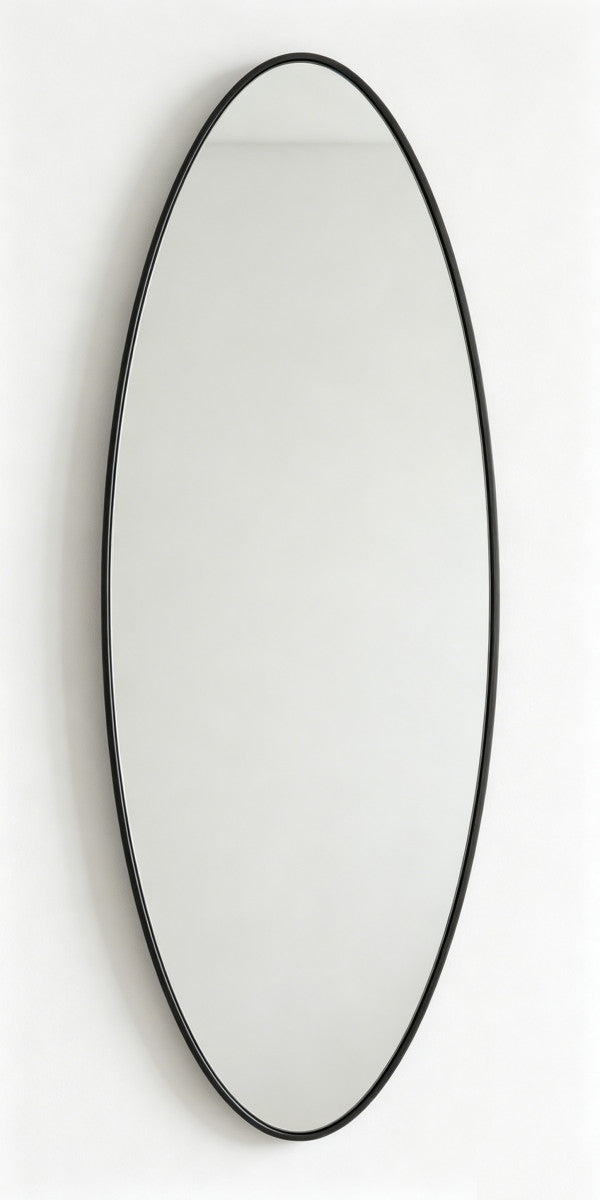 Spiegel «Eclipse» Schwarz mit Aluminiumrahmen 50 × 170 cm