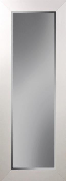 Spiegel met facet, 74x89cm incl. lijst. Wit