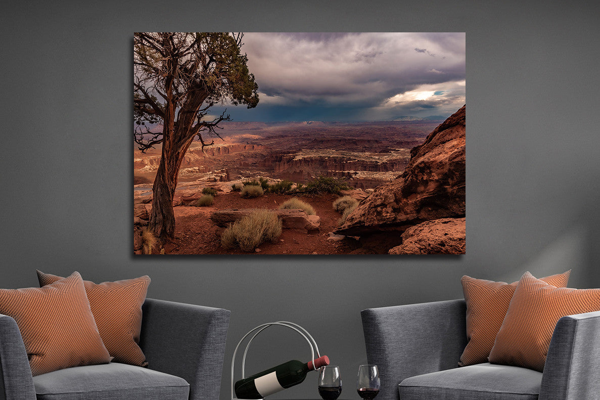 Glasbild «Canyon» 120 × 80 cm – 3D-Relief – Ansicht 2