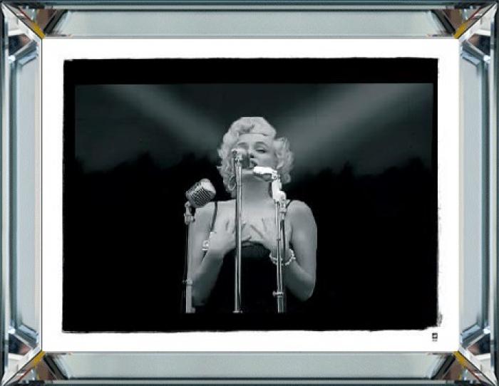 Spiegellijst met prent 50x40cm