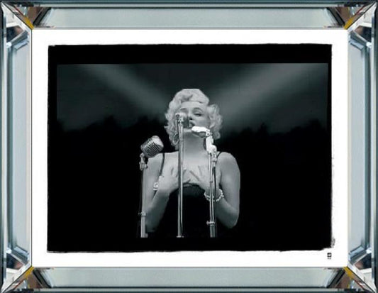 Spiegellijst met prent 50x40cm