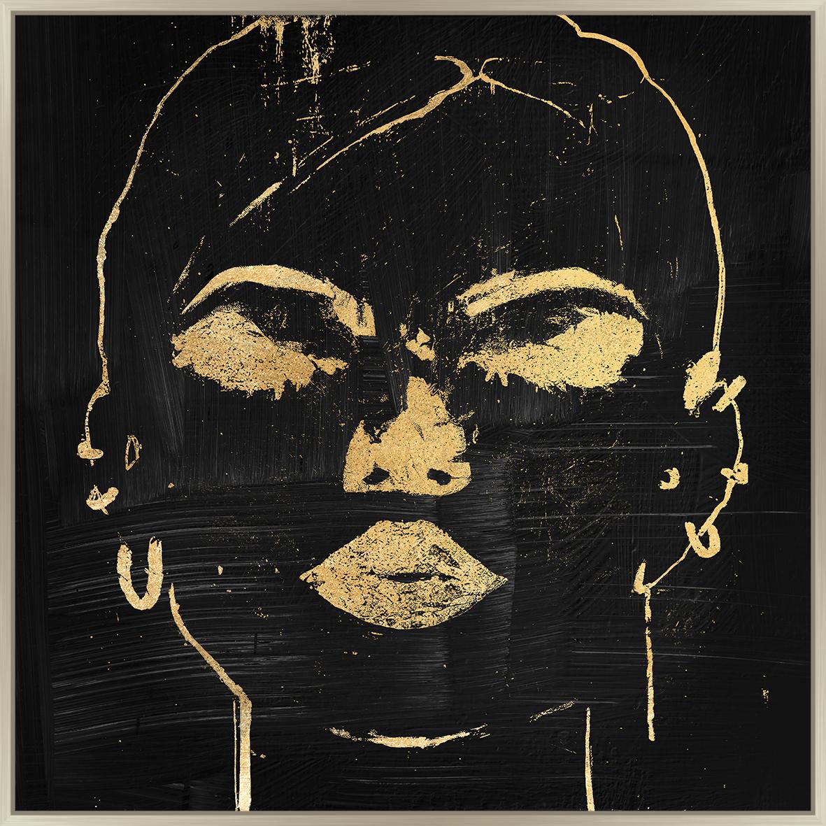 Canvas 100x100cm + lijst champ. - Wave