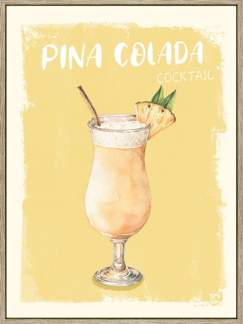 Leinwandbild «Piña Colada» mit Rahmen 30 × 40 cm