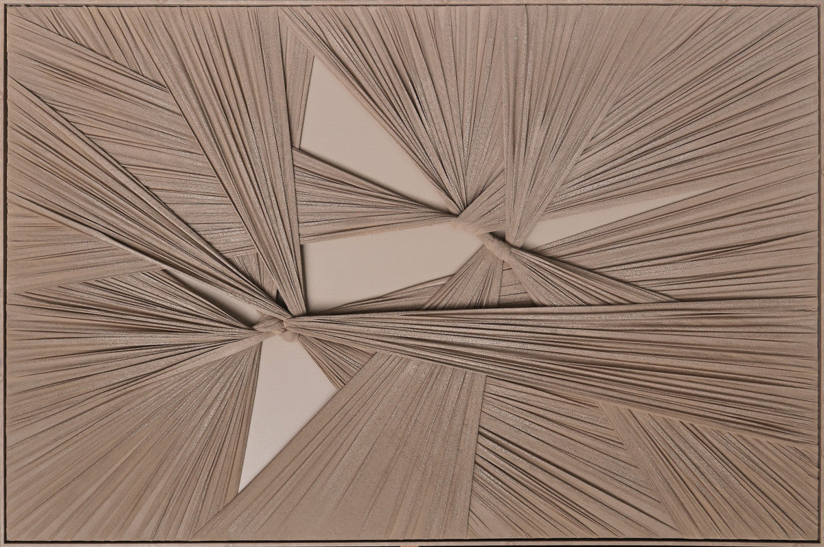Ölgemälde «Gewebt 1» 100 × 150 cm mit Rahmen – Ansicht 3