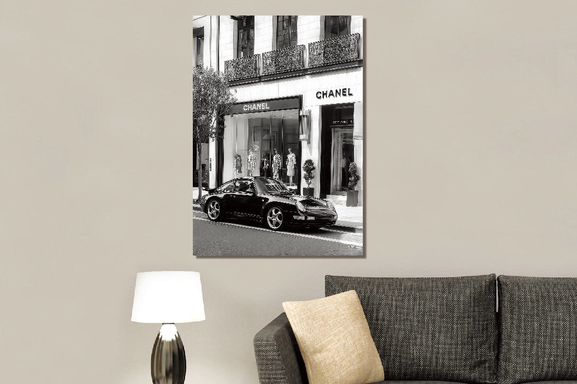 Glasbild «Sportwagen» 80 × 120 cm (Art. GLAS080120-1218) – Ansicht 2