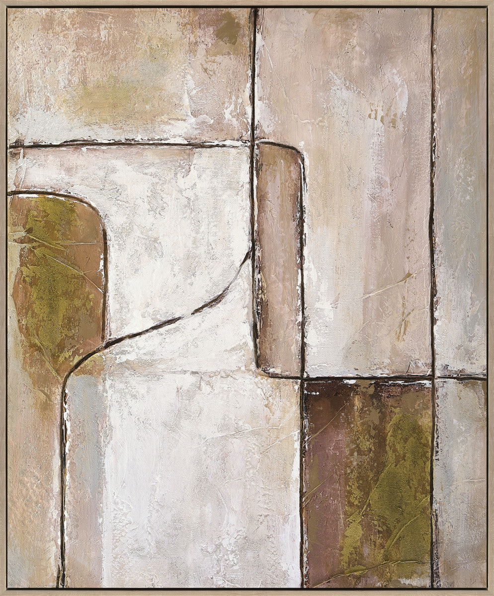 Ölgemälde «Boxen 2» 100 × 120 cm mit Rahmen, handgemalt – Ansicht 2