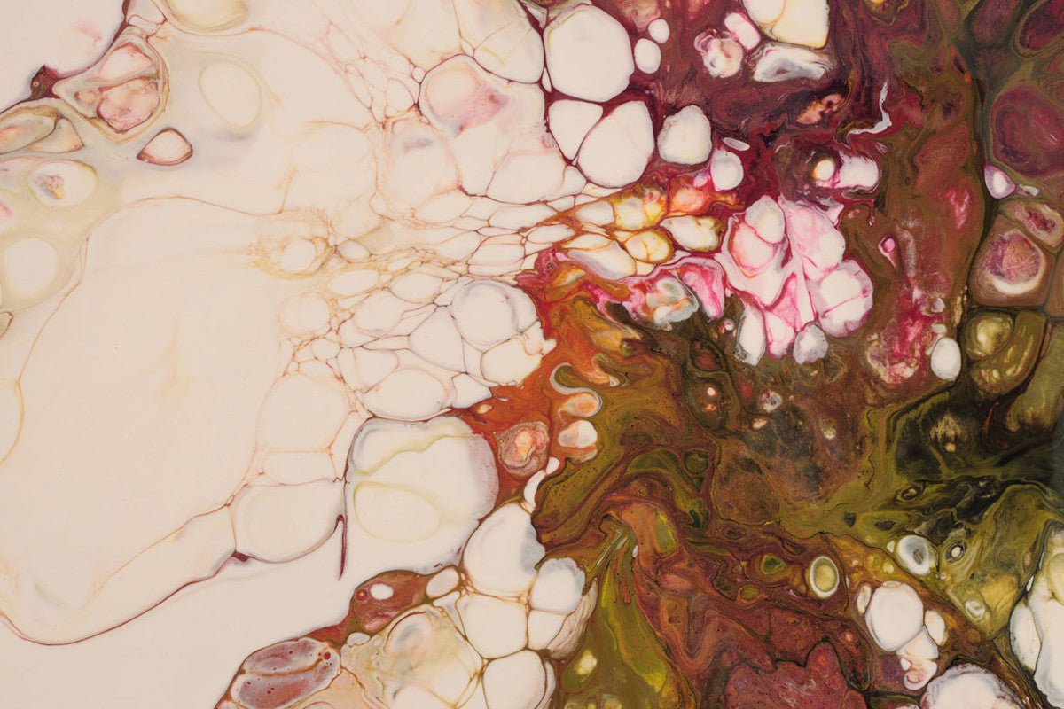 Glasbild «Bunte Abstraktion» 160 × 110 cm