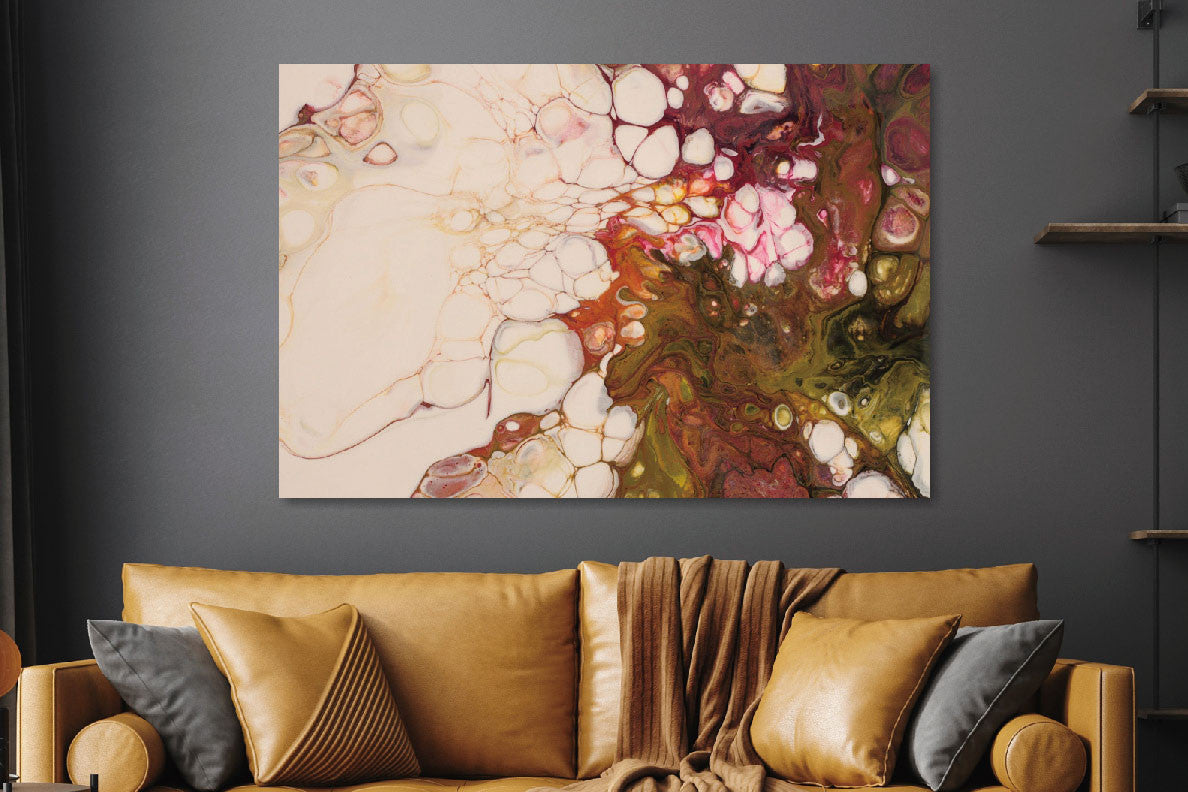 Glasbild «Bunte Abstraktion» 160 × 110 cm – Ansicht 2