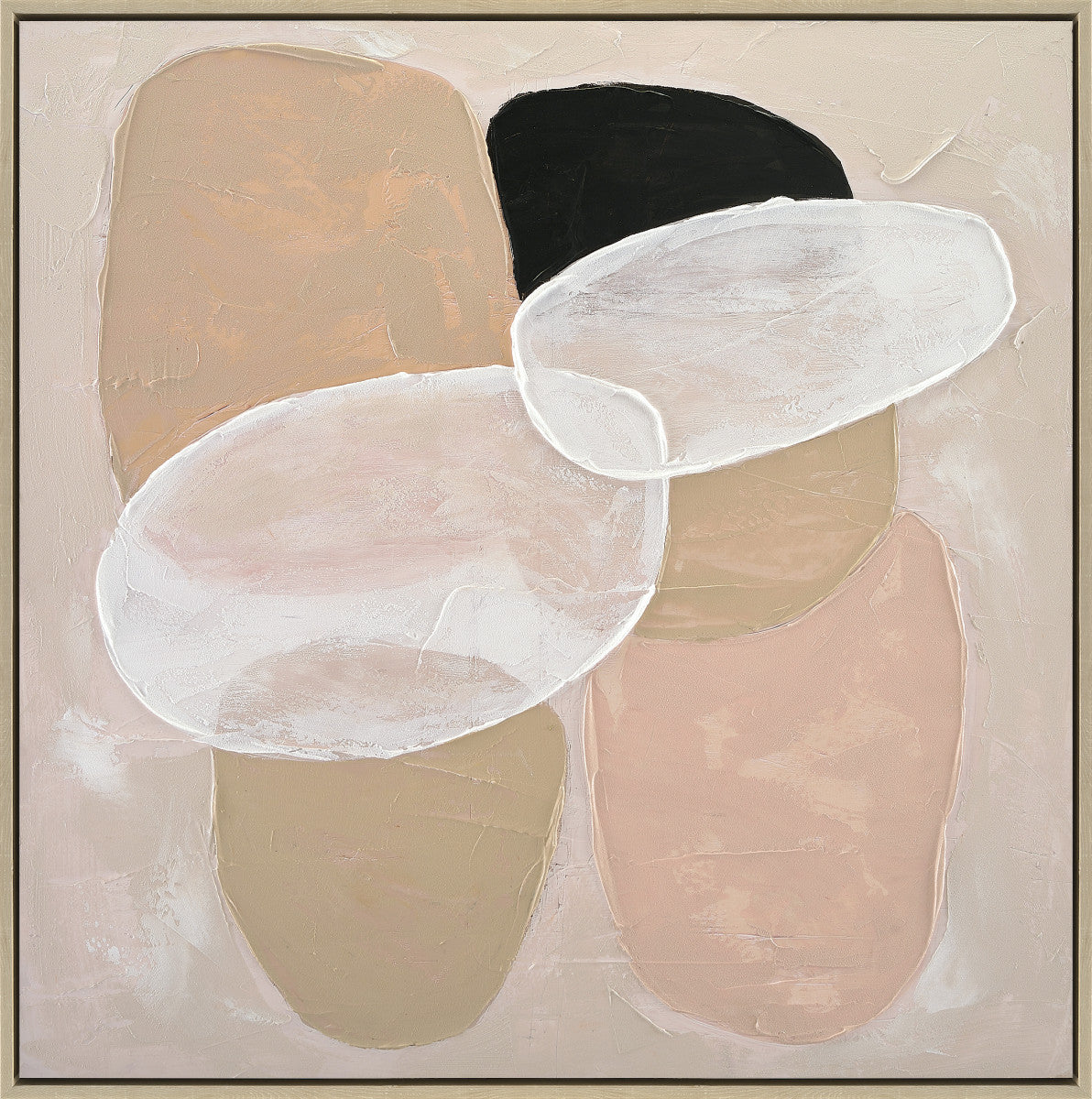 Ölgemälde «Eier» 120 × 120 cm mit Rahmen, handgemalt – Ansicht 2