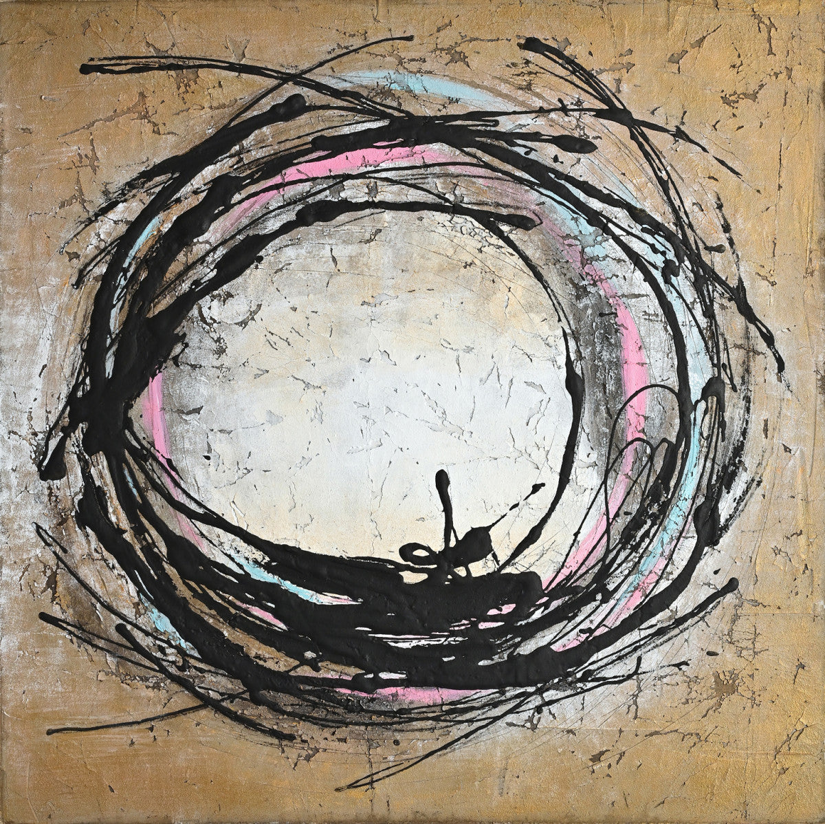 Ölgemälde abstrakt 120 × 120 cm – Art. OTH-0028 – Ansicht 2