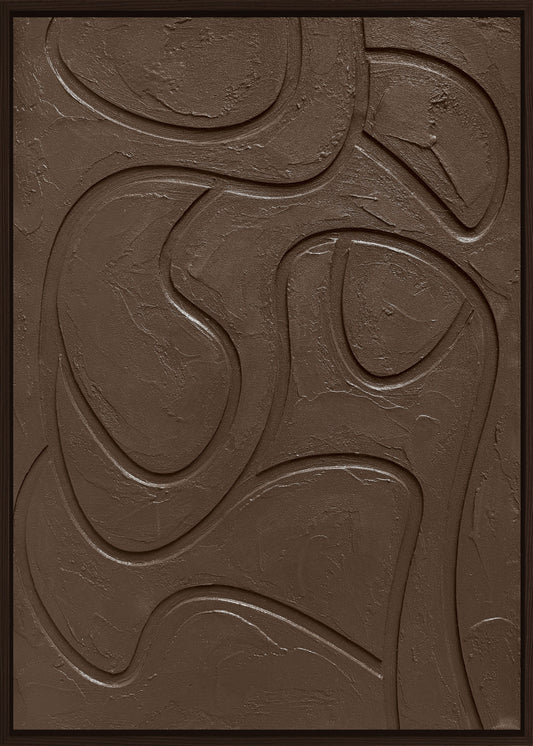 3D-Wanddekoration «Braun 2» 50 × 70 cm