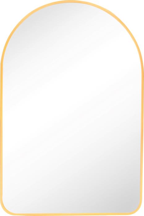 Spiegel met aluminium lijst 50x75cm. Goud Arched
