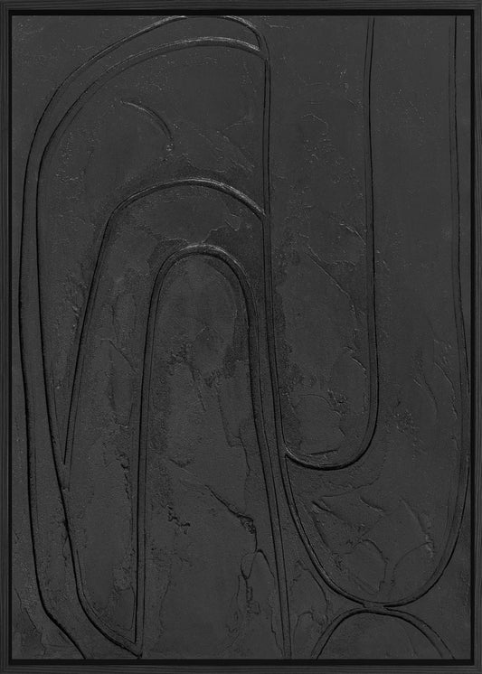 3D-Wanddekoration «Schwarz 1» 50 × 70 cm