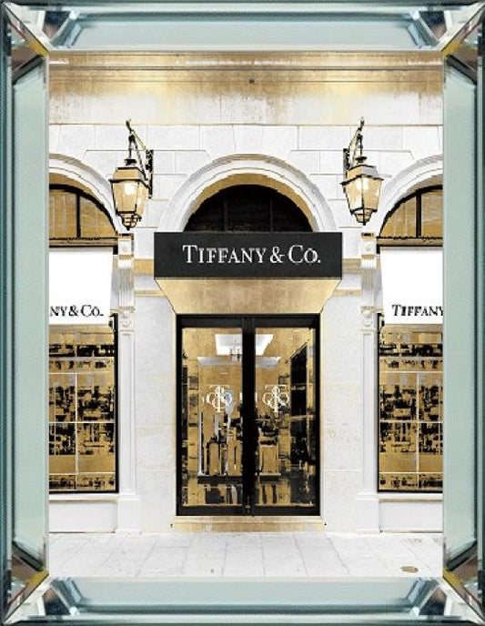 Spiegellijst met prent 60x80cm