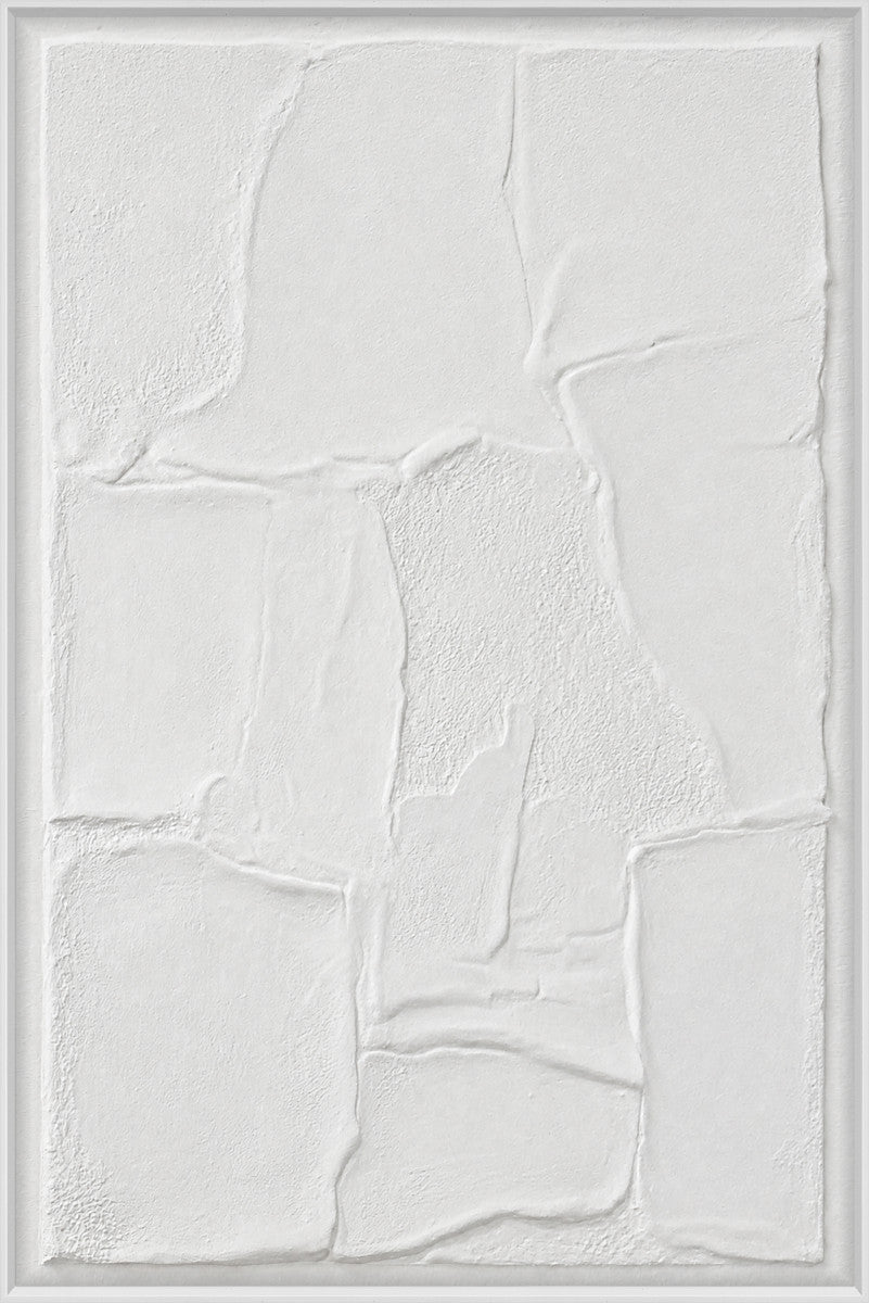 3D-Wanddekoration «Breaking White» 80 × 120 cm