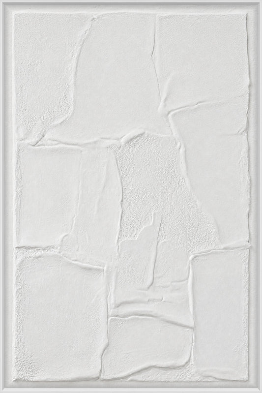 3D-Wanddekoration «Breaking White» 80 × 120 cm
