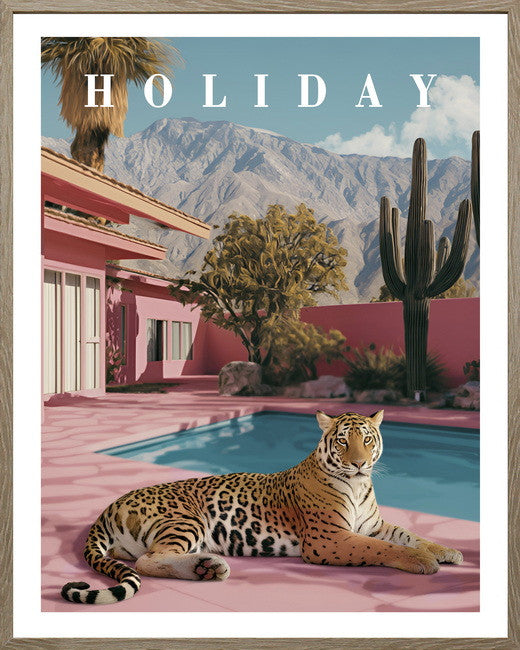 Leinwandbild «Urlaub 2» mit Rahmen 40 × 50 cm
