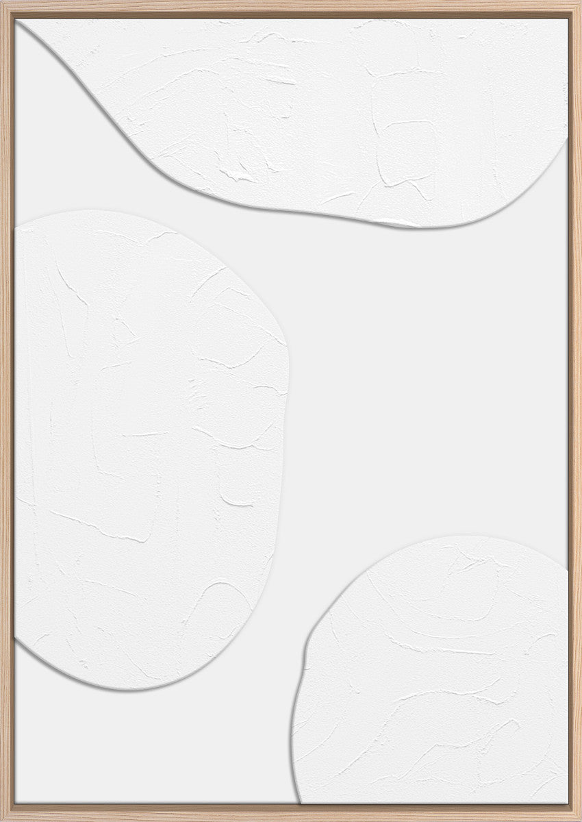 3D-Wanddekoration «Weiss 3» 50 × 70 cm