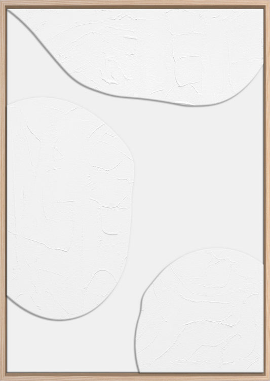 3D-Wanddekoration «Weiss 3» 50 × 70 cm