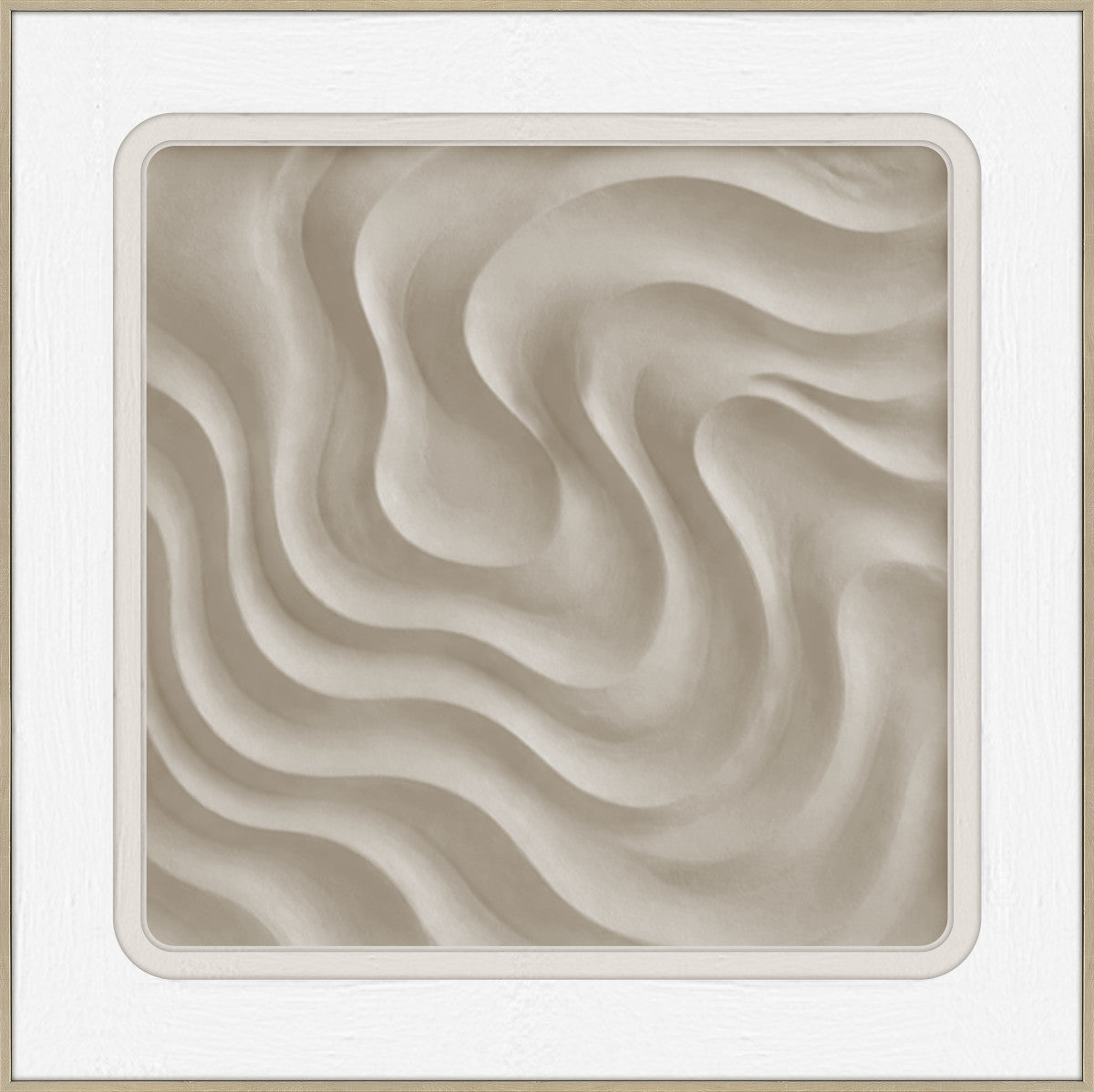 3D-Wanddekoration «Sandwellen 2» 60 × 60 cm