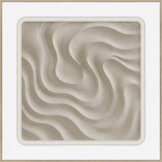 3D-Wanddekoration «Sandwellen 2» 60 × 60 cm