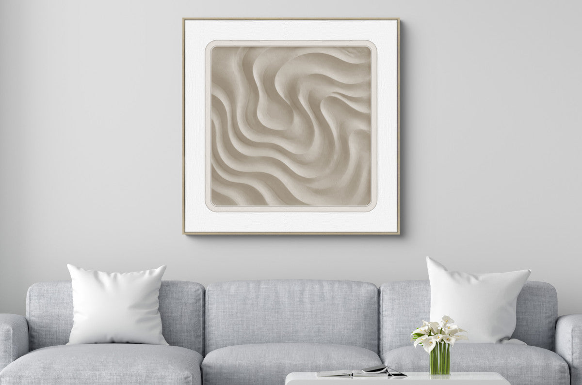 3D-Wanddekoration «Sandwellen 2» 60 × 60 cm – Ansicht 2