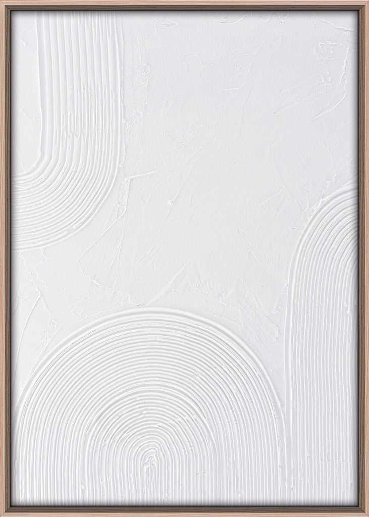 3D-Wanddekoration «Weiss» 50 × 70 cm – 6er-Set – Ansicht 2
