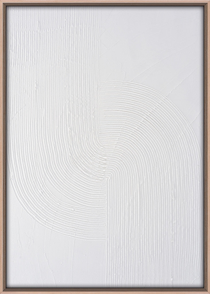 3D-Wanddekoration «Weiss» 50 × 70 cm – 6er-Set