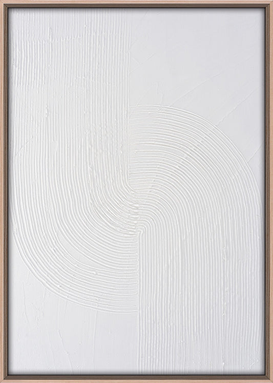 3D-Wanddekoration «Weiss» 50 × 70 cm – 6er-Set