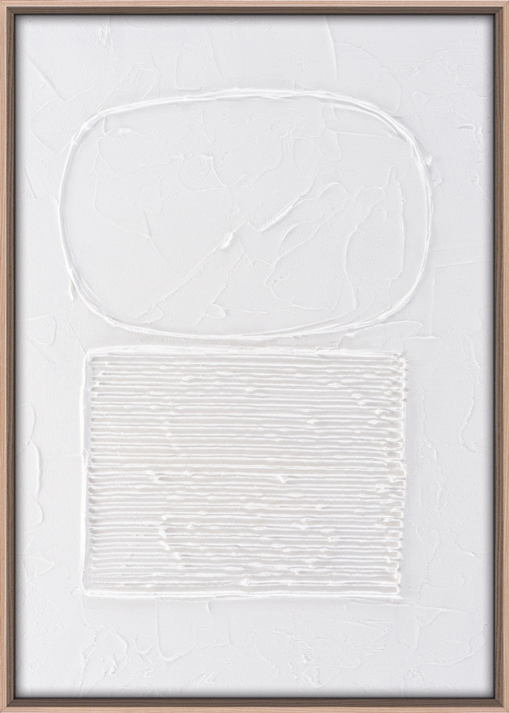 3D-Wanddekoration «Weiss» 50 × 70 cm – 6er-Set – Ansicht 6