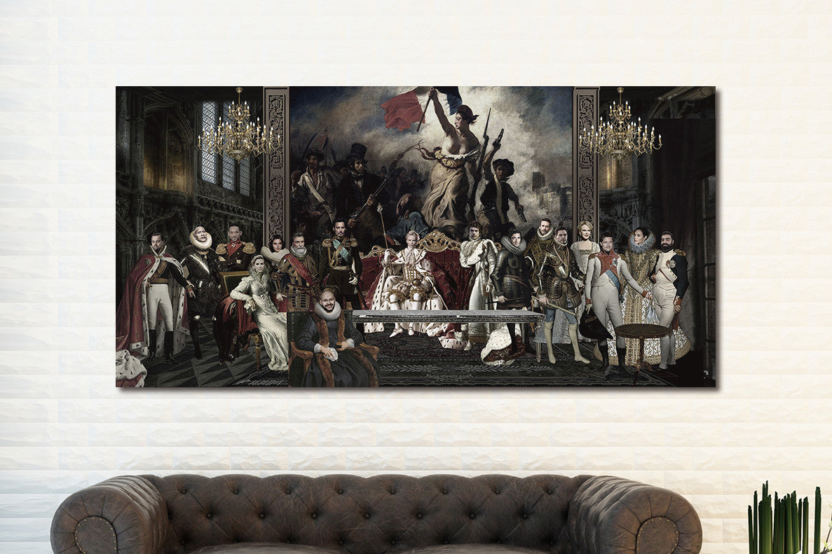 Glasbild «Mafia» 160 × 80 cm (Art. GLAS080160C-727) – Ansicht 2
