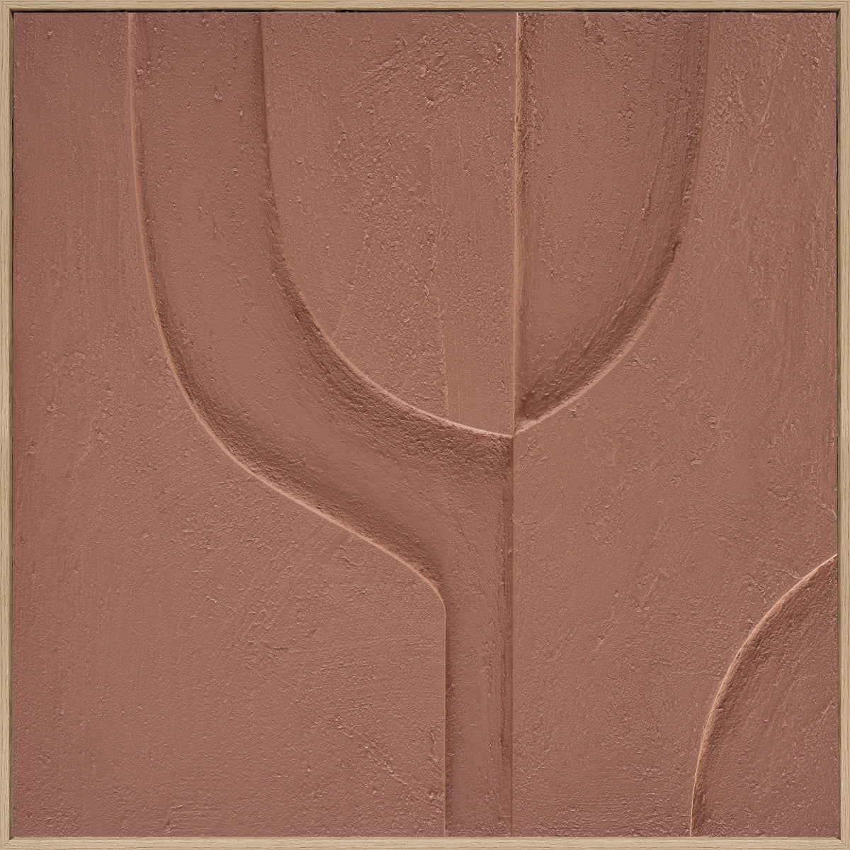 3D wanddecoratie 80x80cm Organisch mocha mouse