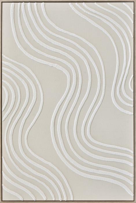 3D wanddecoratie 83x123cm 'Waves 2'