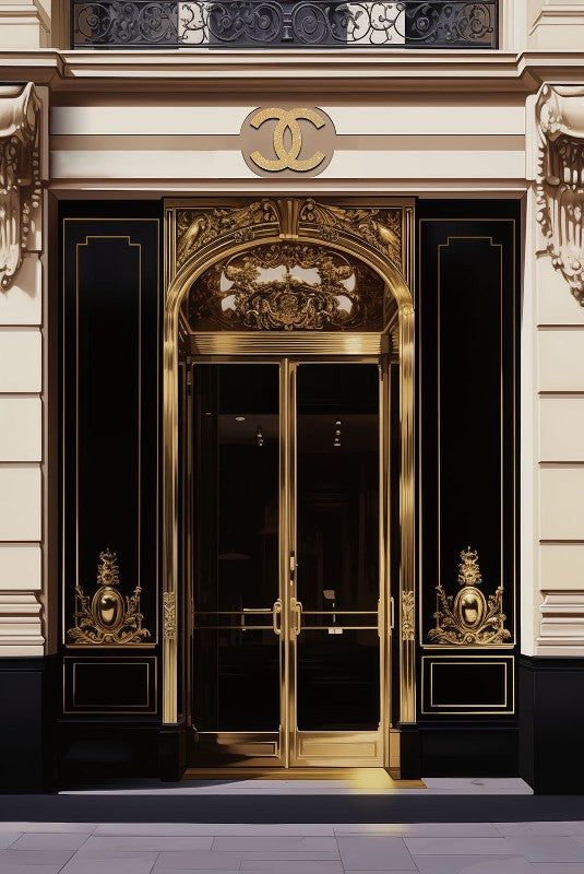 Glasbild «Goldene Tür» 80 × 120 cm