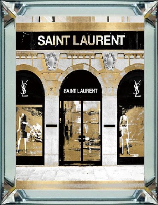 Spiegellijst met prent 40x50cm