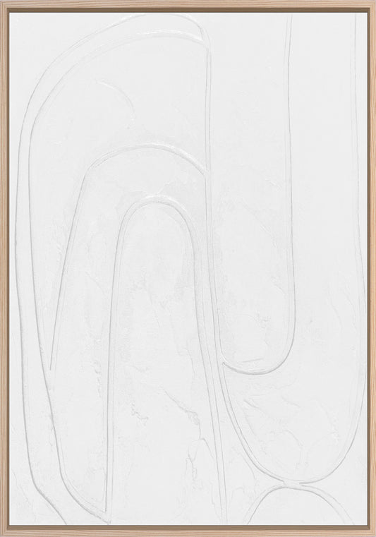 3D-Wanddekoration «Weiss 4» 70 × 100 cm