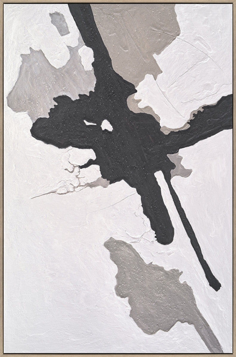 Ölgemälde «Fragmente 2» 100 × 150 cm mit Rahmen – Ansicht 2