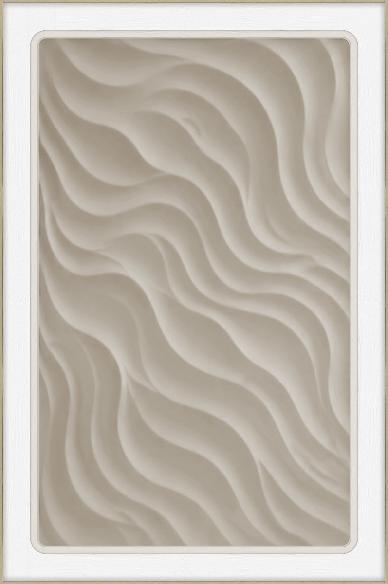 3D-Wanddekoration «Gerahmte Wellen 2» 80 × 120 cm