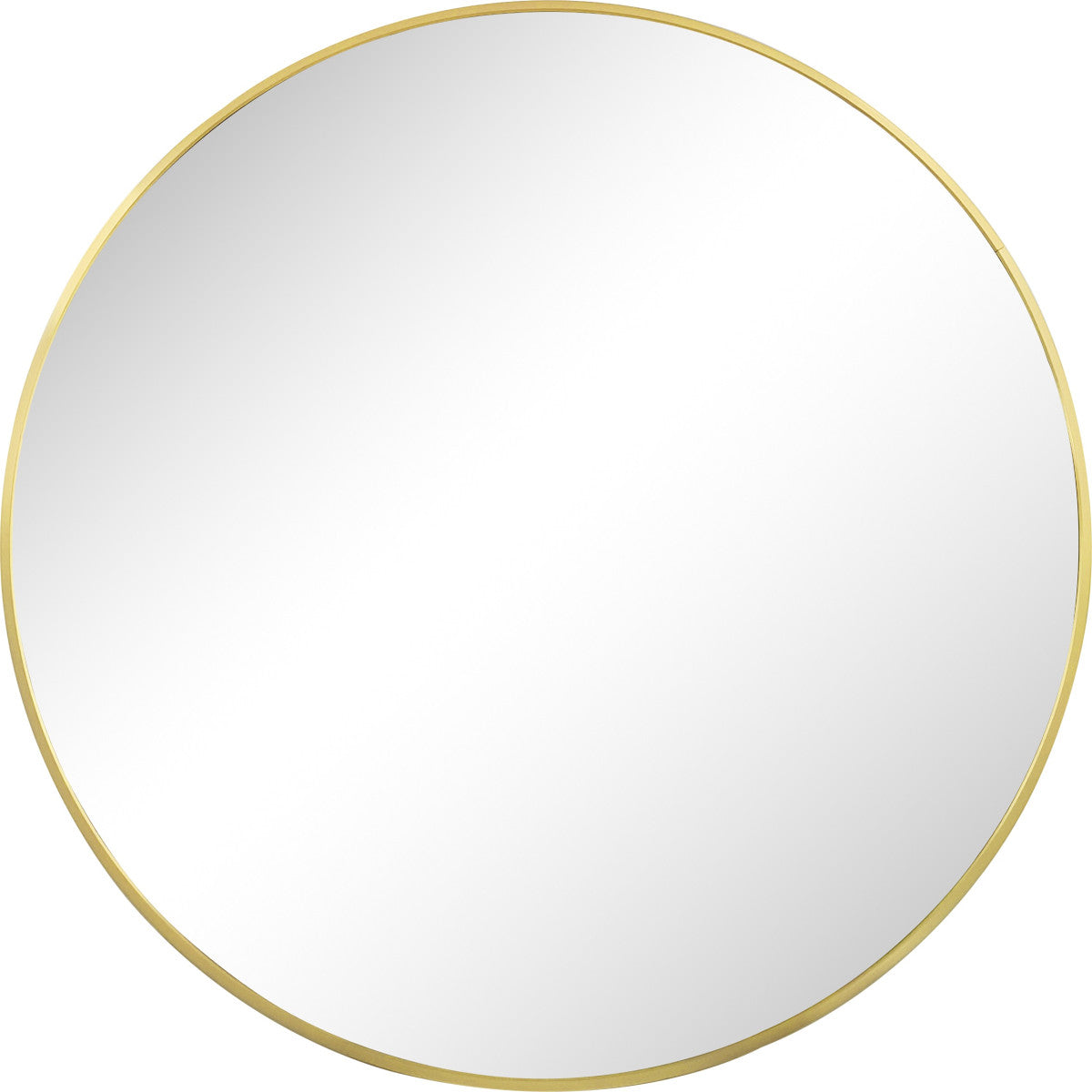 Runder Spiegel Gold mit Aluminiumrahmen Ø 60 cm
