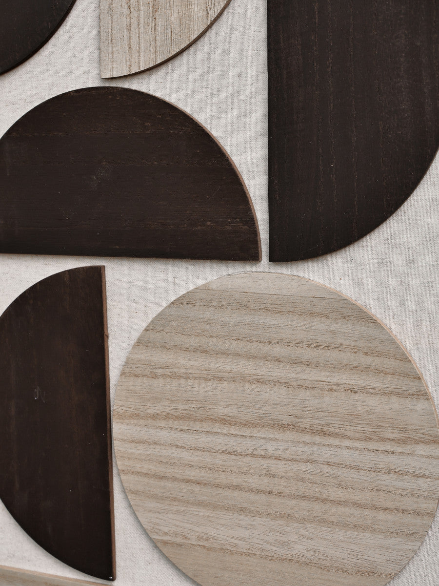 Ölgemälde «Mit Holzelementen 2» 80 × 120 cm mit Rahmen – Ansicht 4