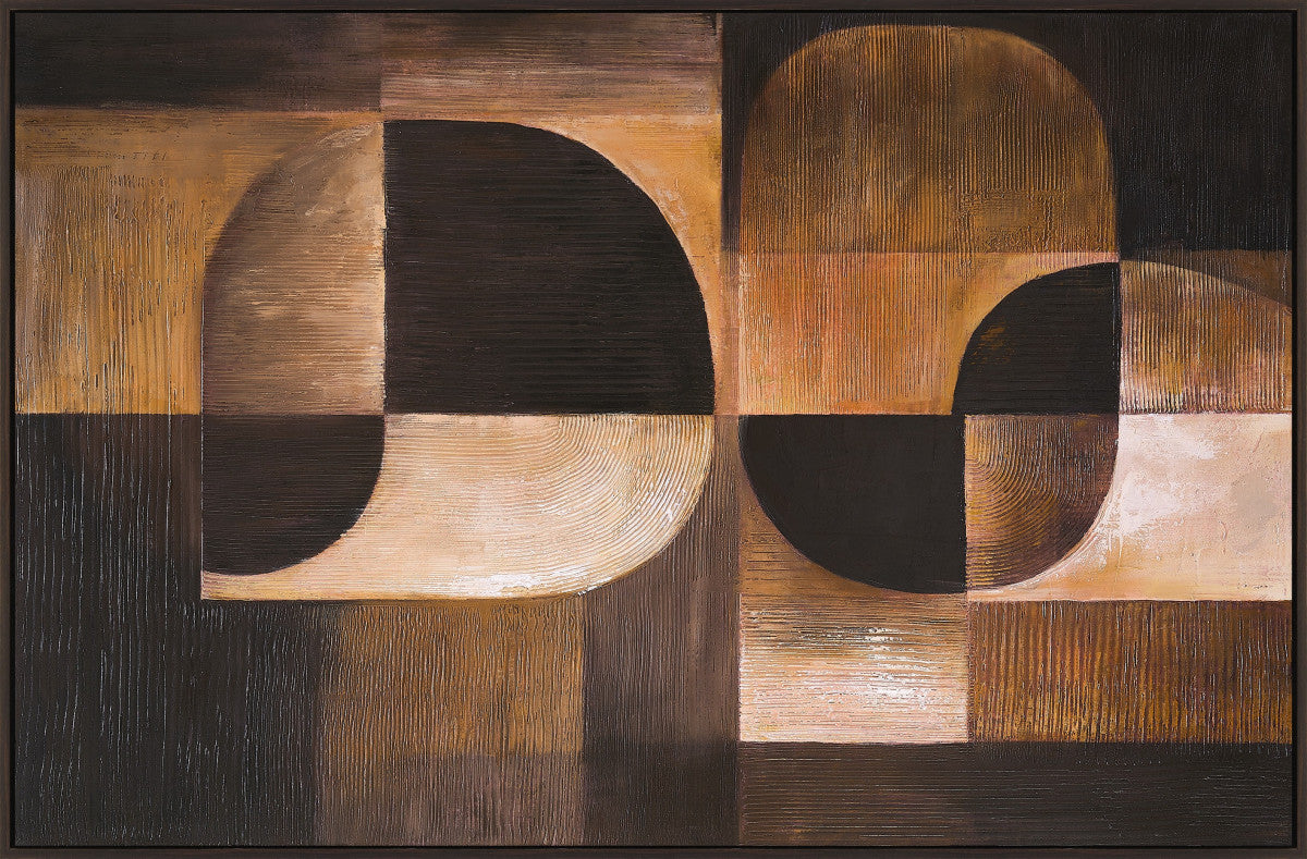 Ölgemälde «Abstrakt 2» 100 × 150 cm mit Rahmen – Ansicht 3