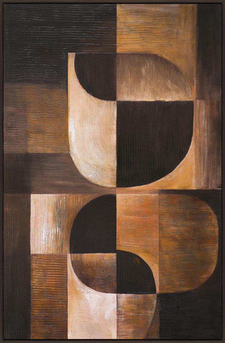 Ölgemälde «Abstrakt 2» 100 × 150 cm mit Rahmen – Ansicht 2
