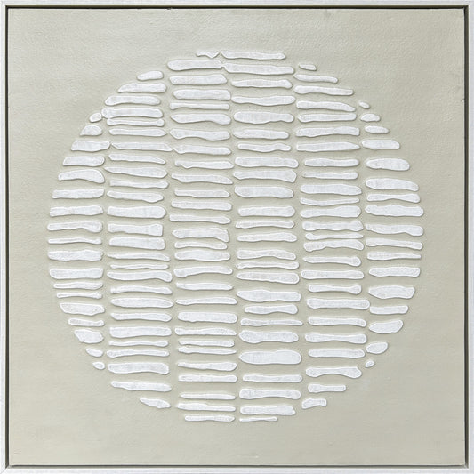 3D wanddecoratie 83x83cm 'Sun' met lijst