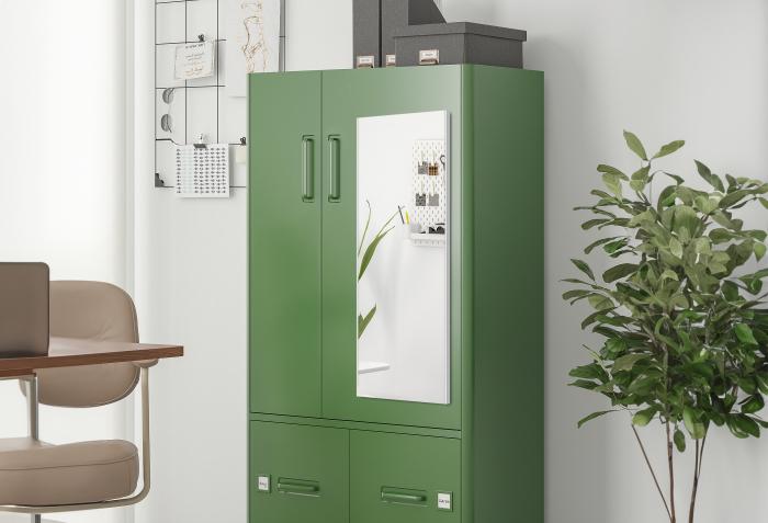 Spiegel ohne Glas 30 × 90 cm, Rahmen Silber – magnetisch – Ansicht 3