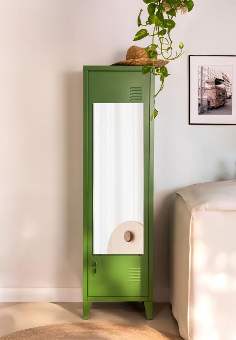 Spiegel ohne Glas 30 × 90 cm, Rahmen Silber – magnetisch – Ansicht 2