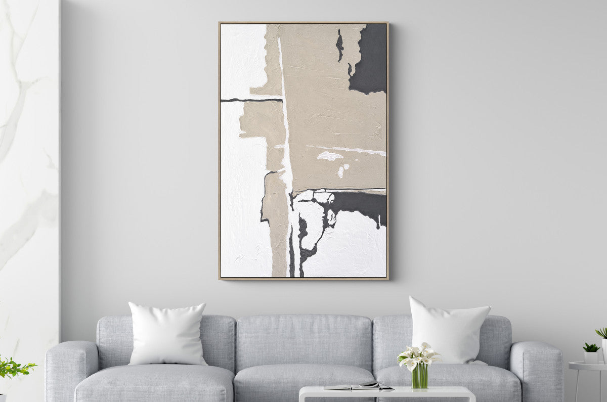 Ölgemälde «Fragmente 1» 100 × 150 cm mit Rahmen