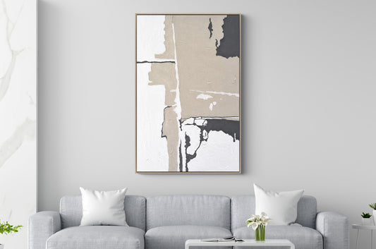 Ölgemälde «Fragmente 1» 100 × 150 cm mit Rahmen