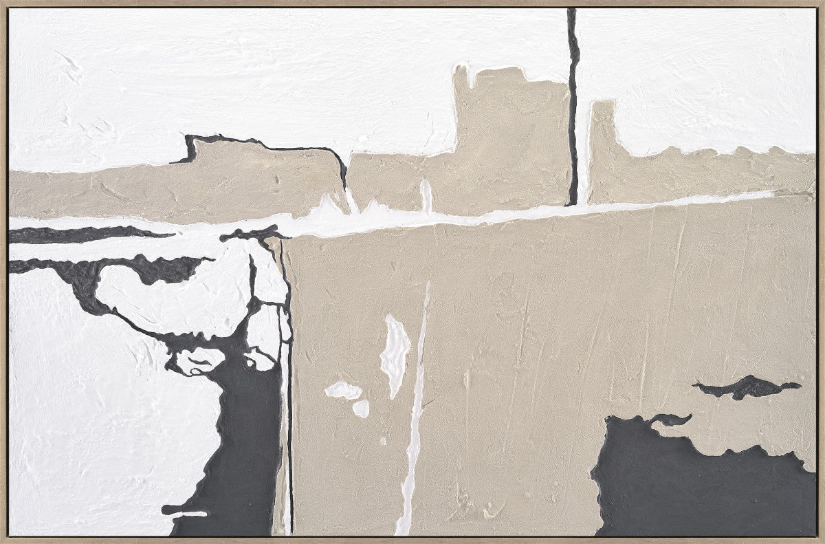 Ölgemälde «Fragmente 1» 100 × 150 cm mit Rahmen – Ansicht 2
