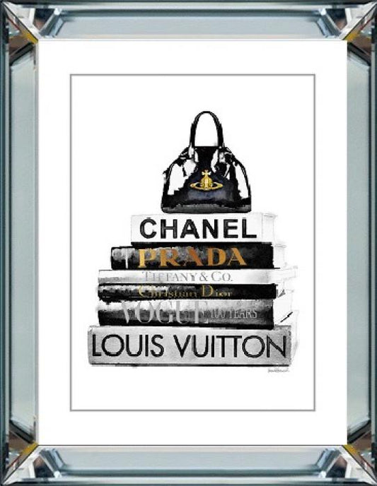 Spiegellijst met prent 40x50cm